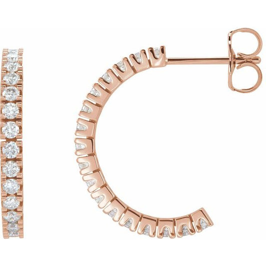 Accented Hoop Earrings