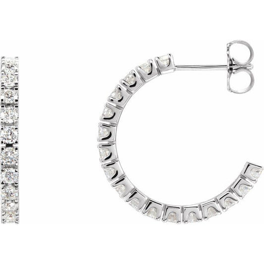 Accented Hoop Earrings