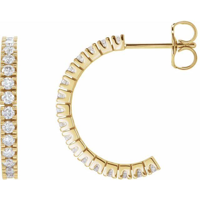 Accented Hoop Earrings
