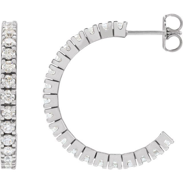 Accented Hoop Earrings
