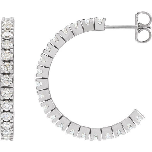 Accented Hoop Earrings