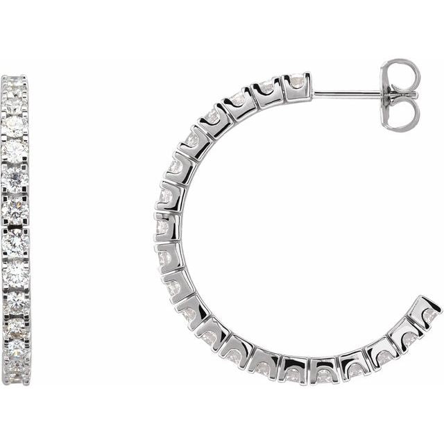 Accented Hoop Earrings