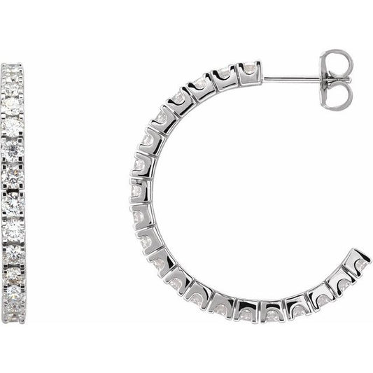 Accented Hoop Earrings