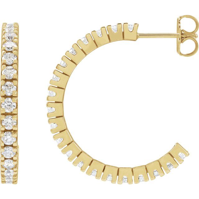Accented Hoop Earrings