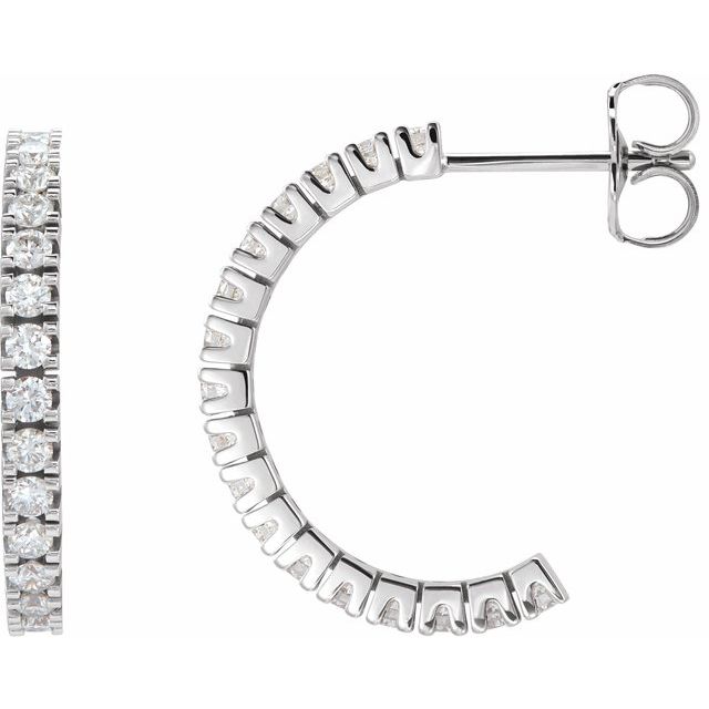 Accented Hoop Earrings