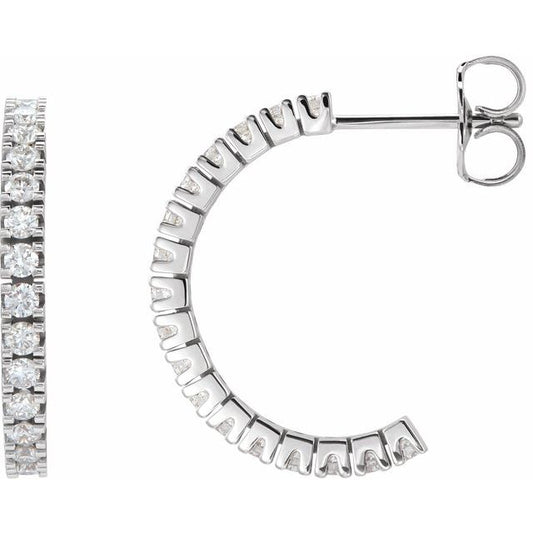 Accented Hoop Earrings