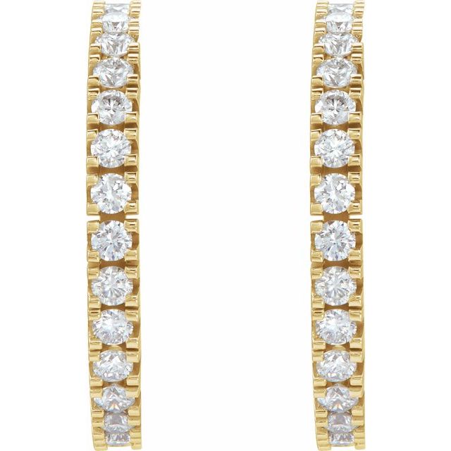Accented Hoop Earrings
