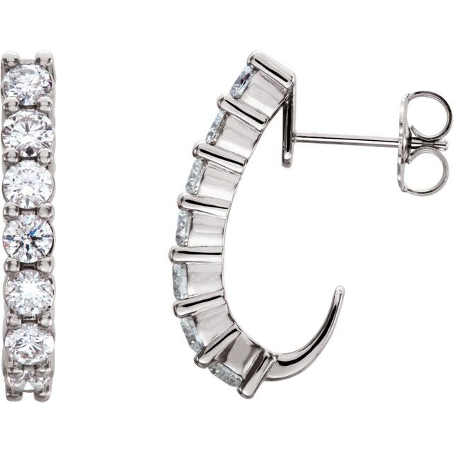 J-Hoop Earrings