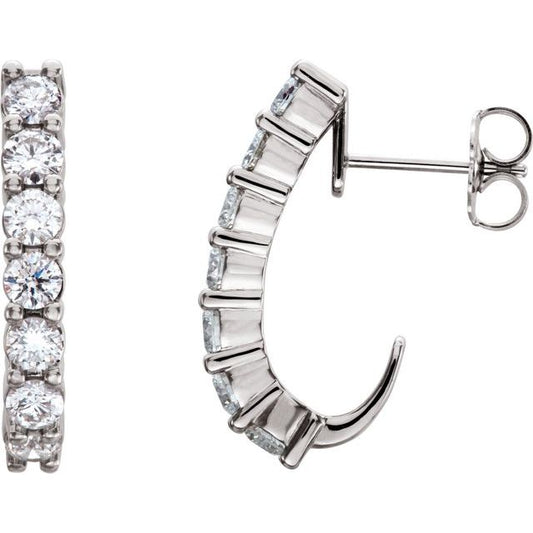 J-Hoop Earrings