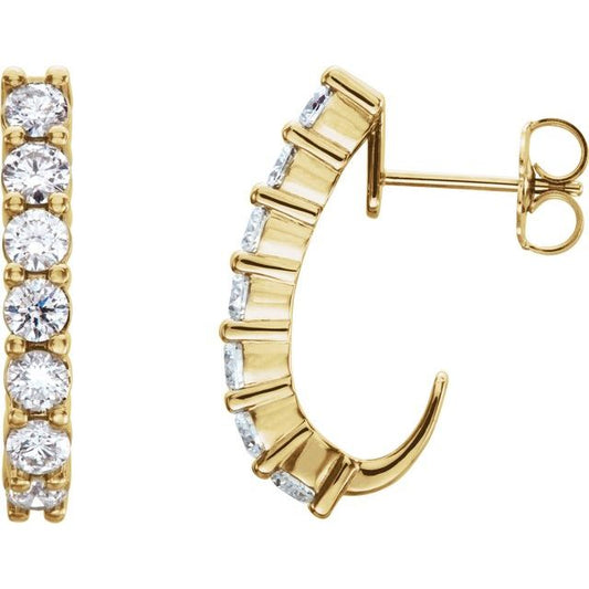 J-Hoop Earrings