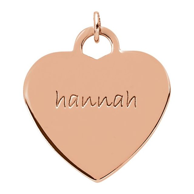 Posh Mommy? Engravable Heart Pendant