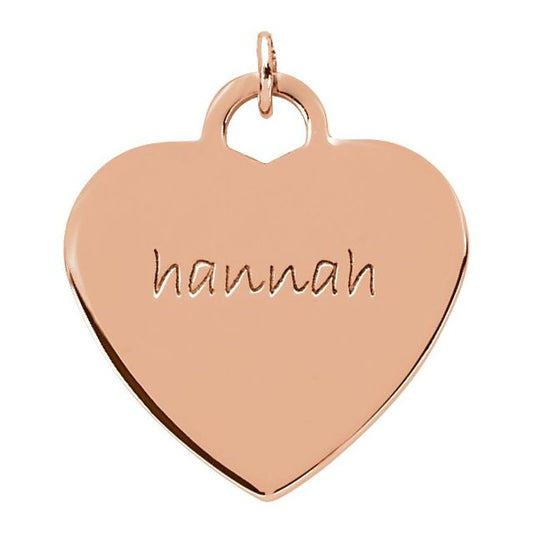 Posh Mommy? Engravable Heart Pendant