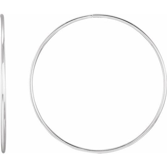 Endless Tube Hoop Earrings