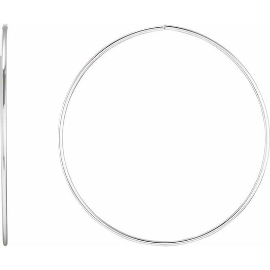 Endless Tube Hoop Earrings