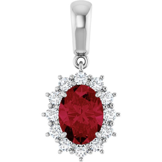 Halo-Style Necklace or Pendant