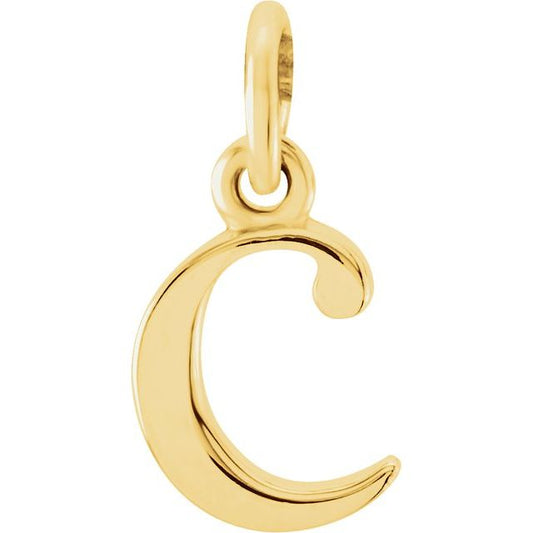 Lowercase Initial Necklace or Pendant