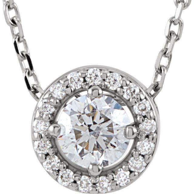 Halo-Style Necklace or Pendant