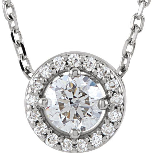 Halo-Style Necklace or Pendant