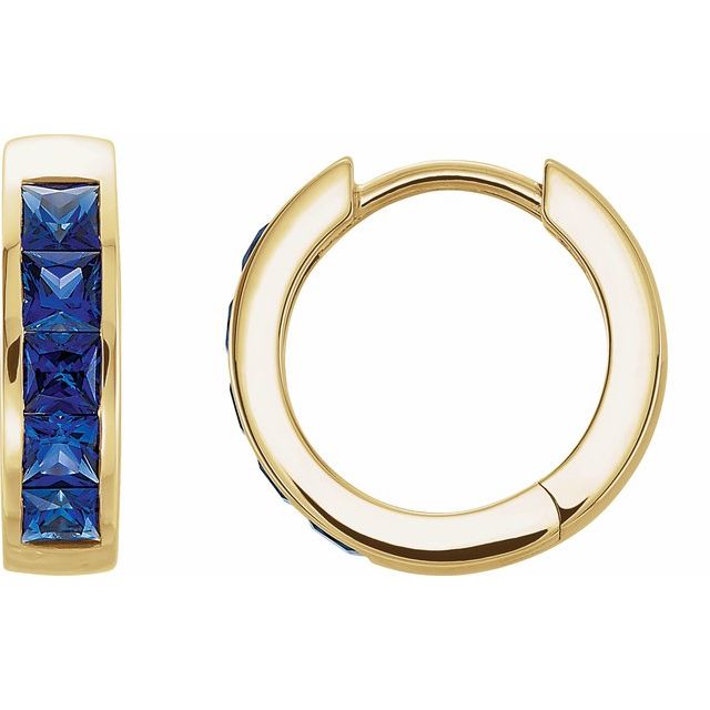 Channel-Set Hoop Earrings