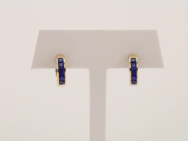 Channel-Set Hoop Earrings