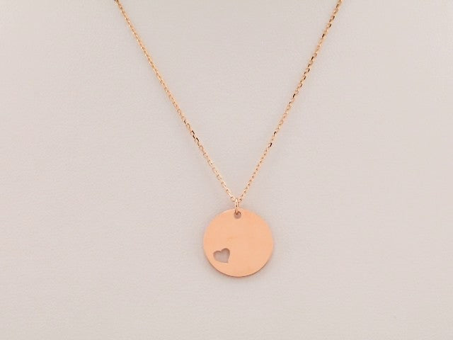 Engravable Pierced Heart Necklace or Pendant