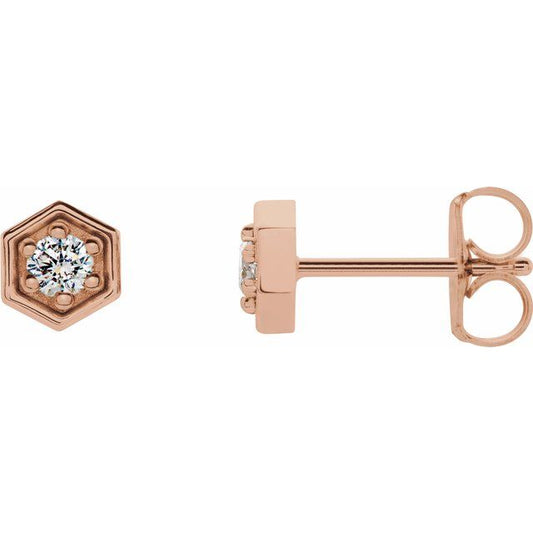 Hexagon Earrings