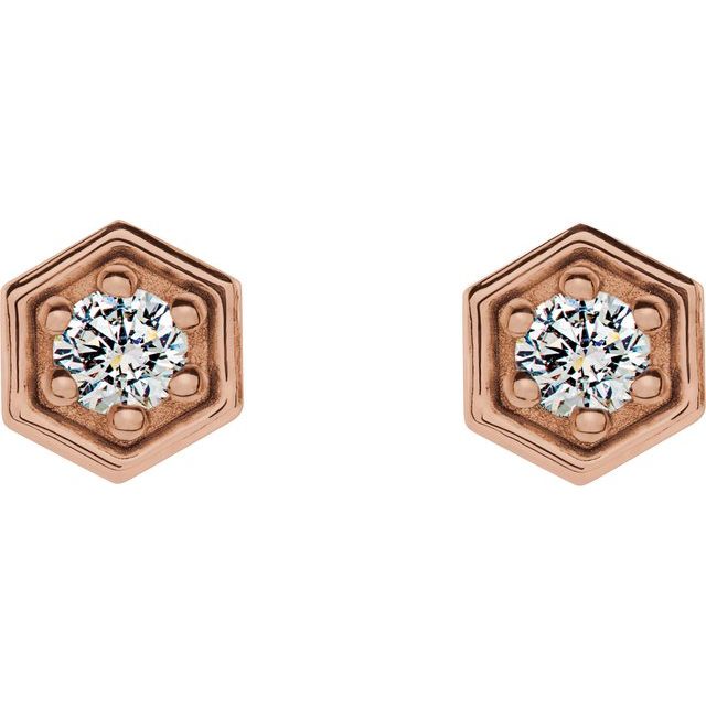 Hexagon Earrings