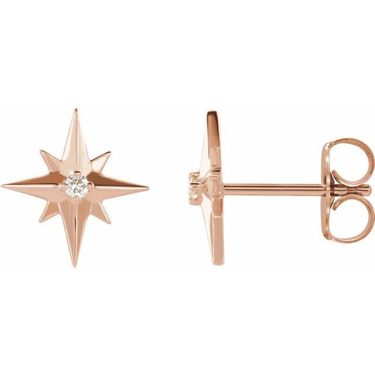 Accented Star Earrings