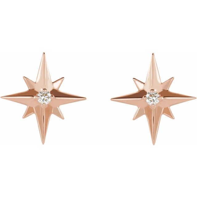 Accented Star Earrings