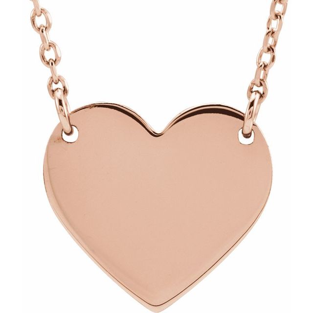 Engravable Heart Necklace