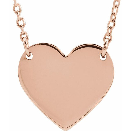 Engravable Heart Necklace