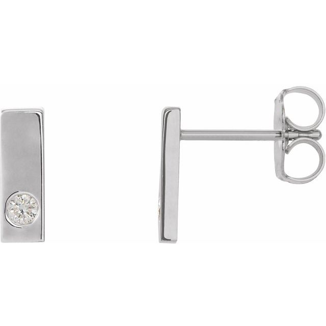 Accented Bar Earrings