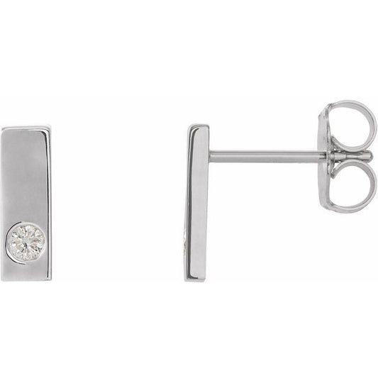 Accented Bar Earrings