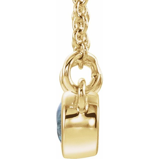 Accented Bezel-Set Necklace or Center