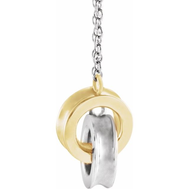 Interlocking Circle Necklace or Center