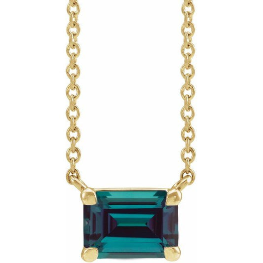 Emerald Claw-Prong Necklace or Center