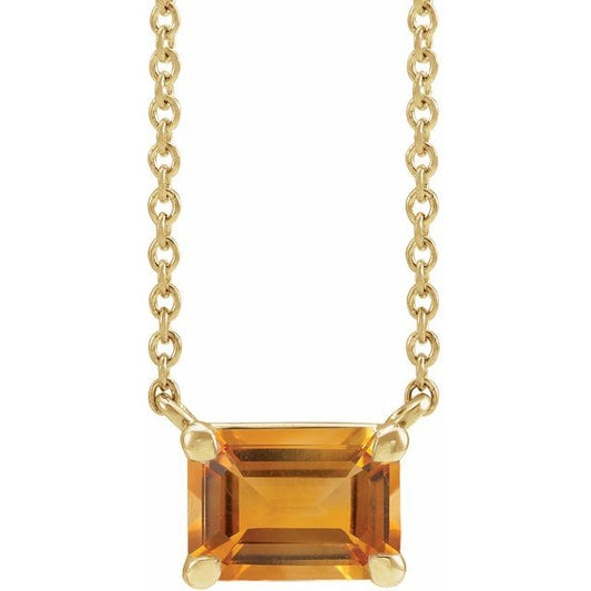 Emerald Claw-Prong Necklace or Center