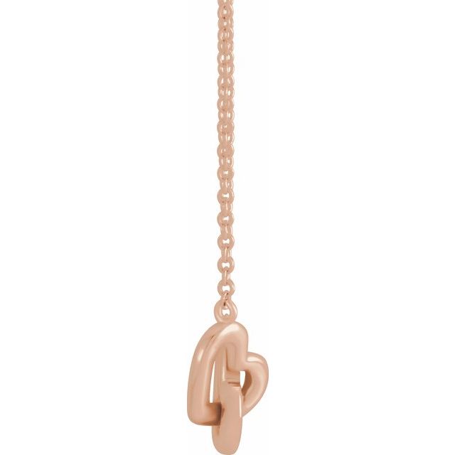 Interlocking Heart Necklace or Center