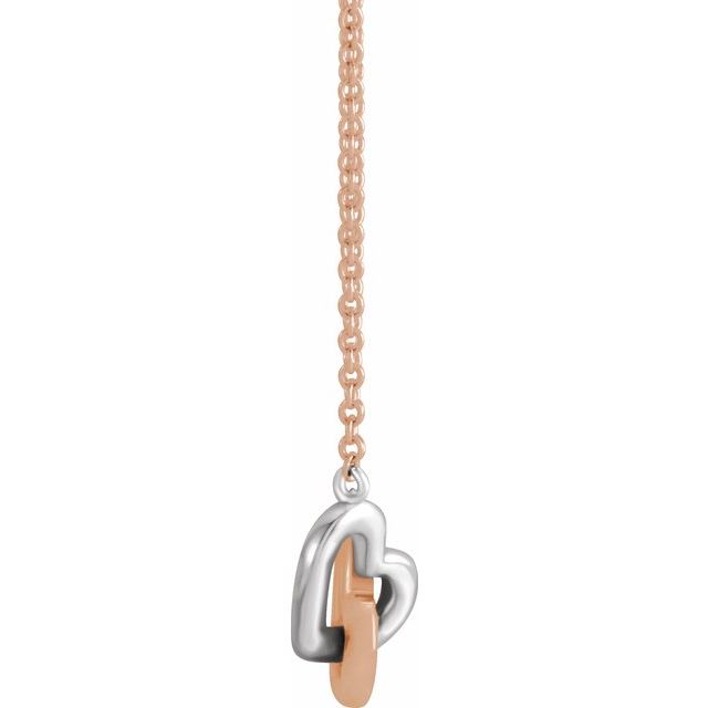 Interlocking Heart Necklace or Center