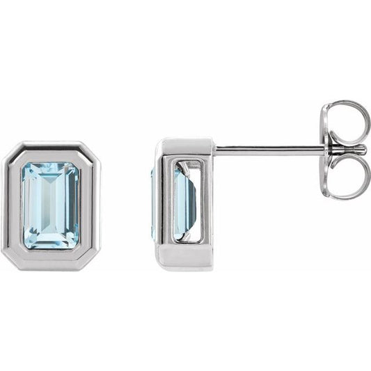 Emerald Solitaire Earrings