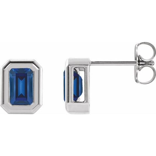Emerald Solitaire Earrings