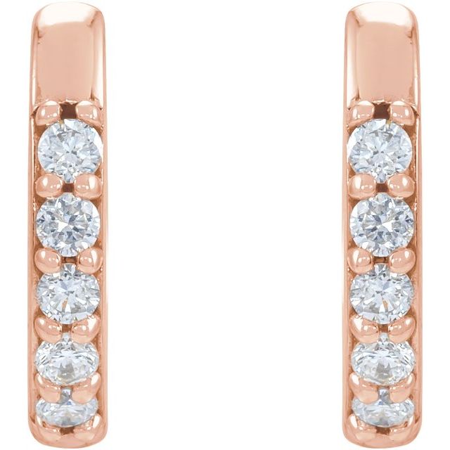 Accented Huggie Earrings