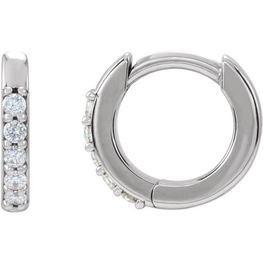 Accented Huggie Earrings