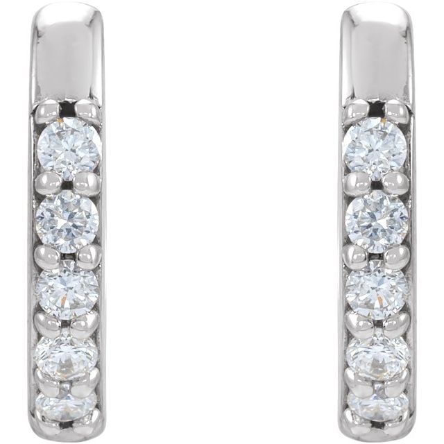 Accented Huggie Earrings