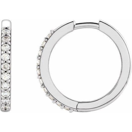 Accented Huggie Earrings