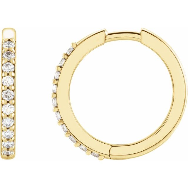 Accented Huggie Earrings