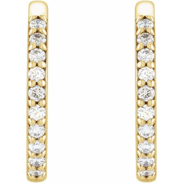 Accented Huggie Earrings