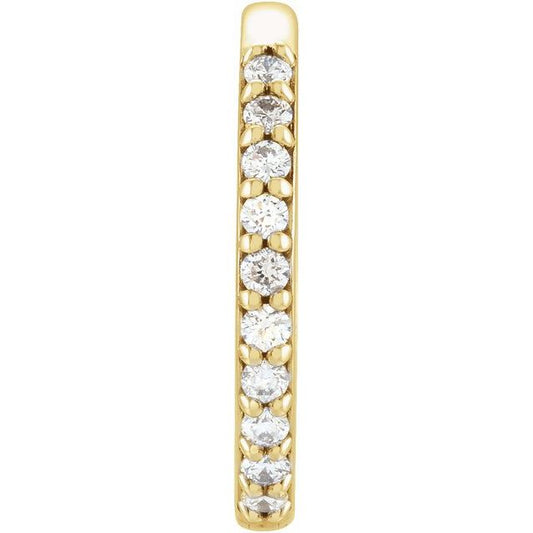 Accented Huggie Earrings