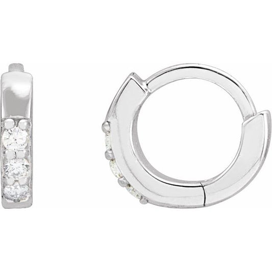 Accented Huggie Earrings