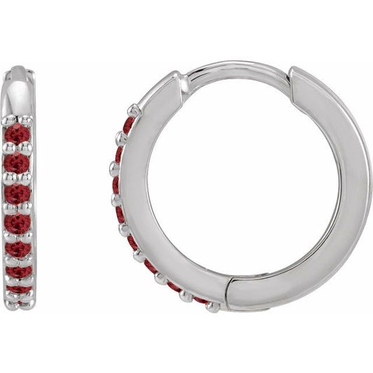 Accented Huggie Earrings
